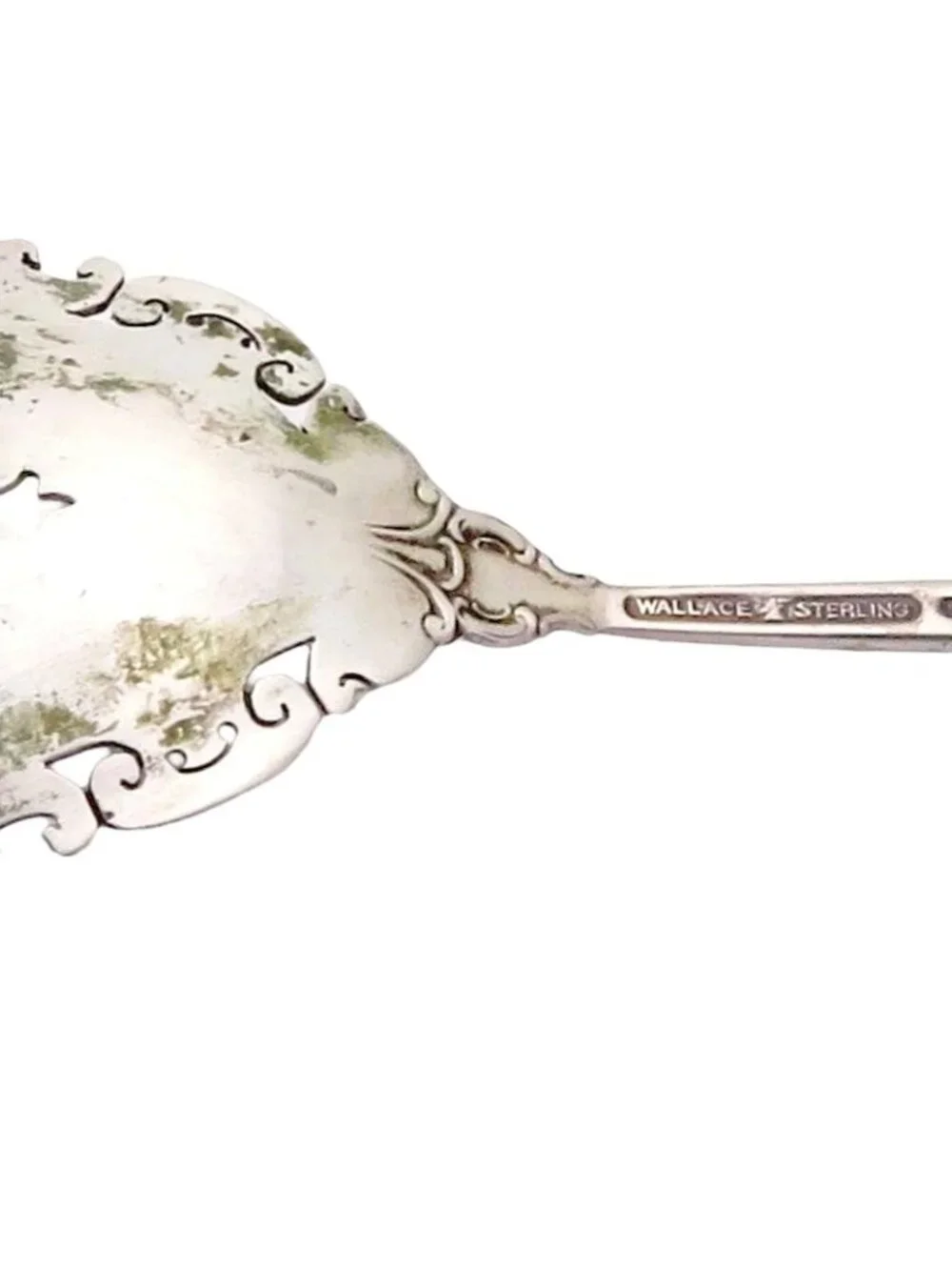 Vintage Wallace Grande Baroque Sterling Silver Bon Bon Nut Spoon Pierced 5 3/8